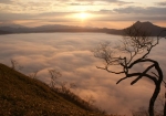 雲海の早朝摩周湖(霧の摩周湖）5月18日4：２０撮影