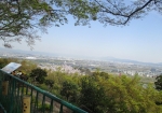 展望台から京都市内が見えた。
