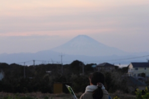 天気のいい日には富士山の姿も！